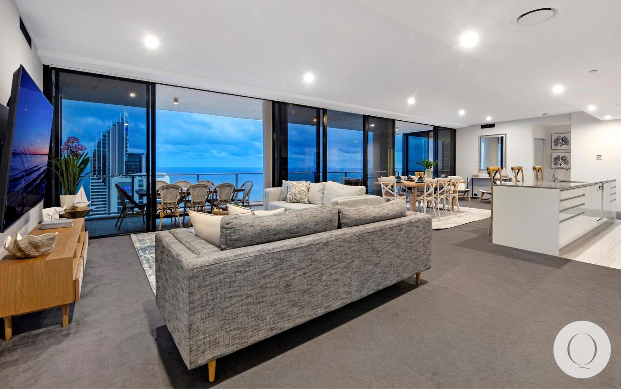 5 Bedroom Executive Sub Penthouse In The Heart Of Surfers With Full Ocean Views - Sleeps 12 - Circle On Cavill Amazing!! Gold Coast Exteriér fotografie